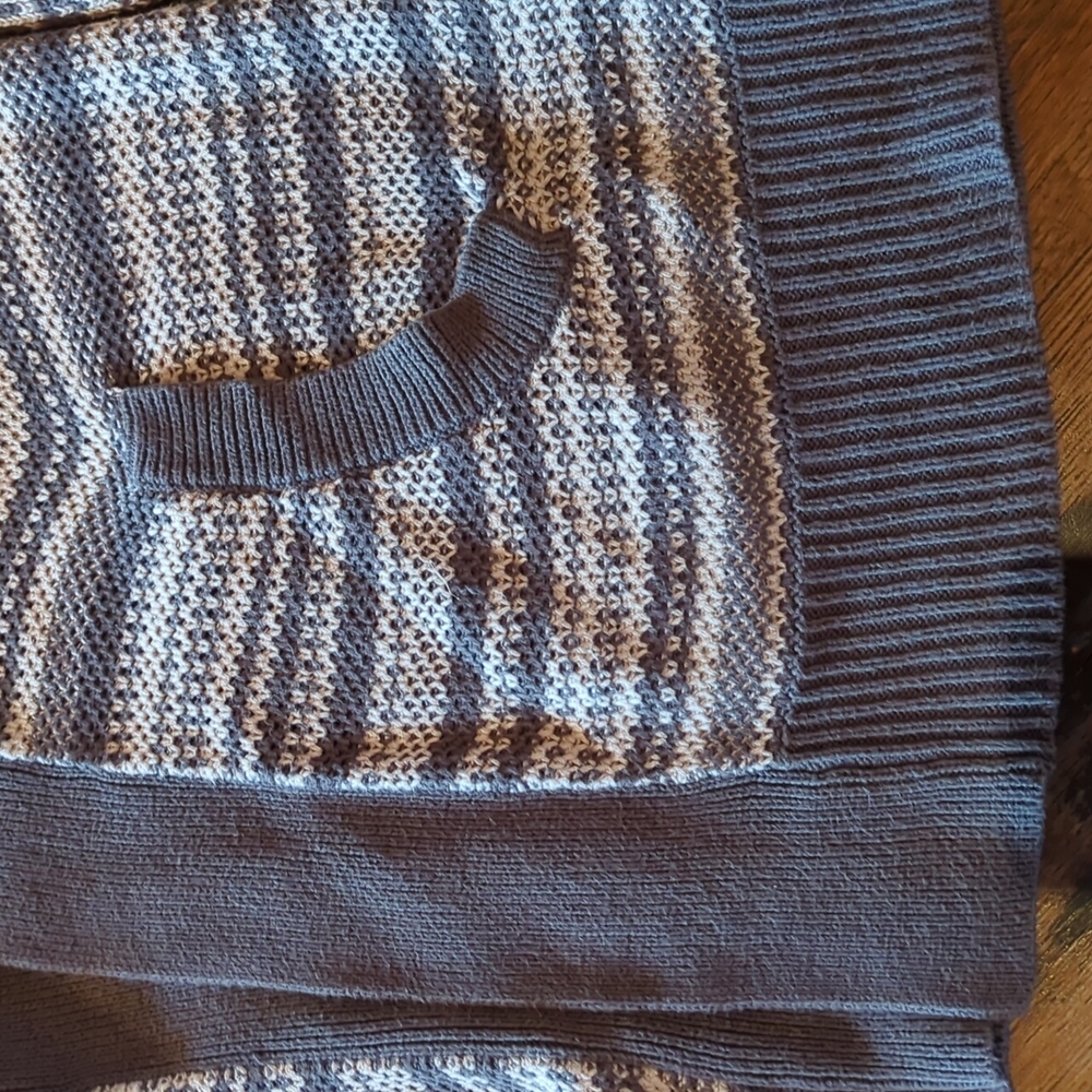 Rubbish All Cotton Long Pocketed Open Cardigan. Sz L.